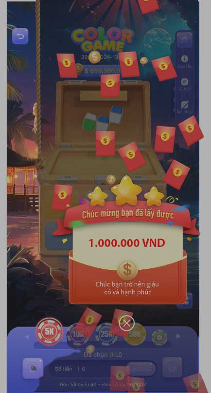 Sicbo màu 30 giây